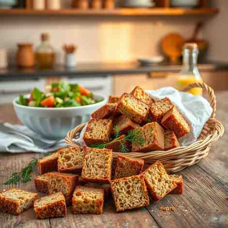 Nordic Crunch - Danish Dark Bread Croutons Recipe